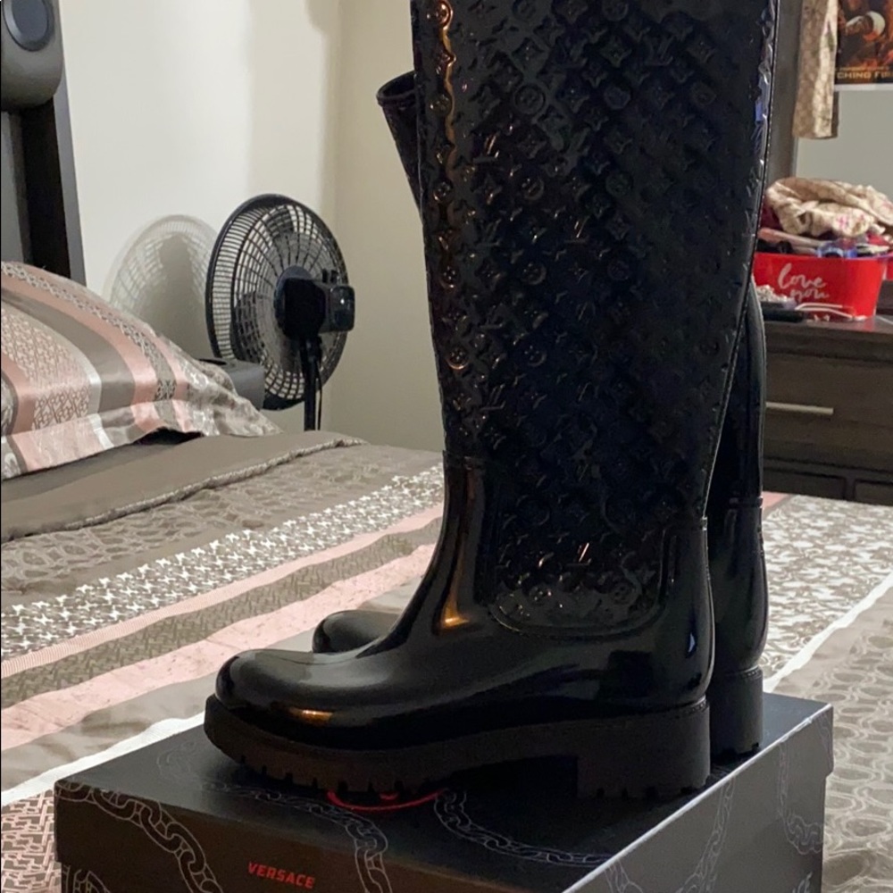 Authentic Louis Vuitton rain boots